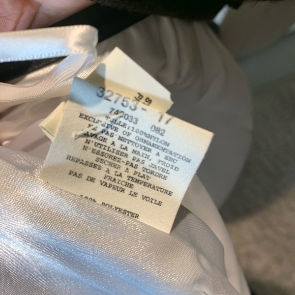 J McClintock Vintage White Satin Dress Tulle Black Polka-dot Retro 50s Sz 5 - Picture 11 of 13